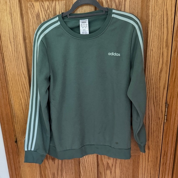 Adidas Men's Crewneck Sweater in Forest Green - Picture 1 of 4
